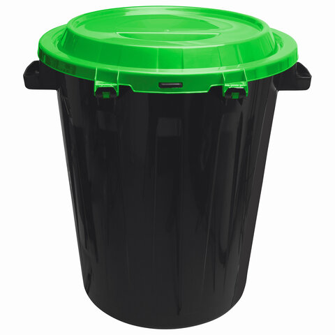 Бак для мусора уличный InGreen, с крышкой, 90л