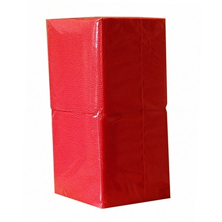 Салфетки БигПак интенсив 24*24 400, красные (ТНП)