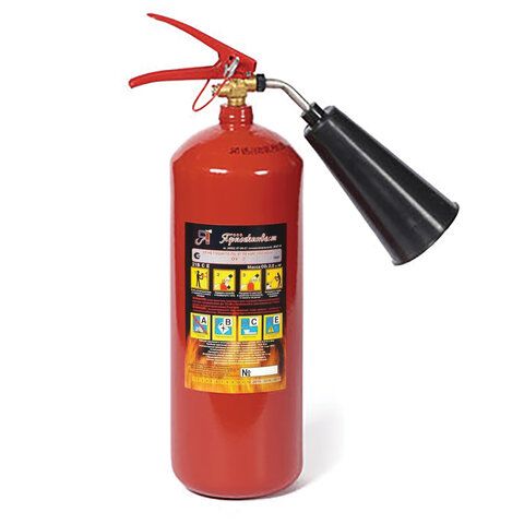 Огнетушитель углекислотный ОУ-2, ВСЕ, закачной, в индивидуальном коробе, ЯРПОЖ, ш/к 28925