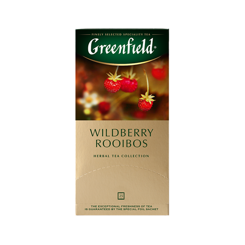 Чай Greenfield Wildberry rooibos черн., 25пак/уп
