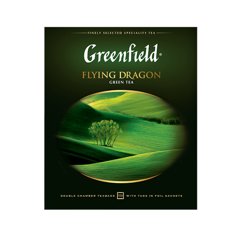 Чай Greenfield Flying Dragon зеленый 100пак/уп