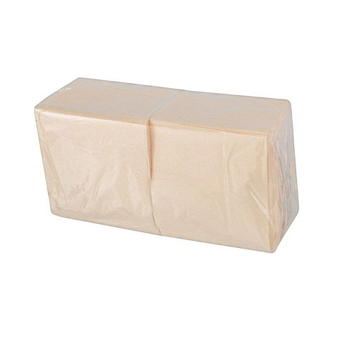 Салфетки бумажные Ресторатор 33*33 Шампань 2 слоя  200л /9