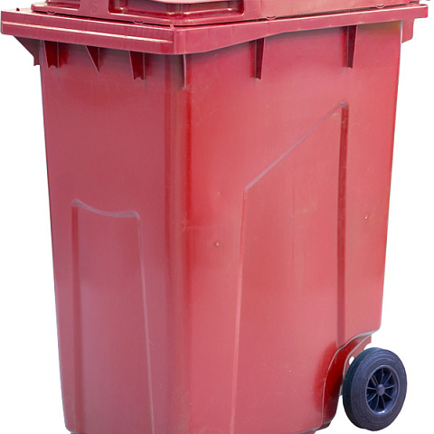 Мусорный контейнер 360л красный