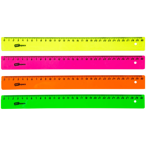 Линейка пластиковая, 30см
