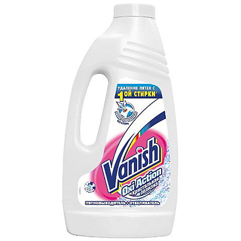 Пятновыводитель/отбеливатель Vanish "Oxi Action. Кристальная белизна", жидкий, для белых тканей 0,45