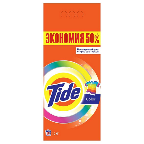Порошок для машинной стирки Tide Аква Пудра Color 12кг д/цветного белья