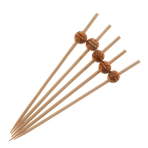 Пика бамбуковая "Бусина", 12см/ 100шт