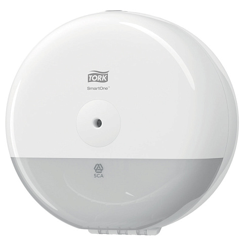 Диспенсер для туалетной бумаги в мини-рулонах Tork "Elevation SmartOne", пластик, механич., белый