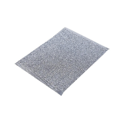 Губка поролон в металлизированной оплетке 115*78*28 серебро