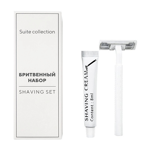 Бритвенный набор в картоне (станок + крем 5 мл) Suite collection