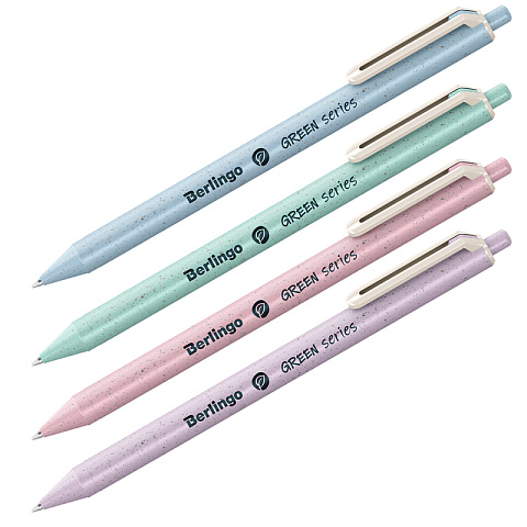 Ручка шариковая автоматическая Berlingo "Starlight RT", синяя, 0,7мм, корпус ассорти