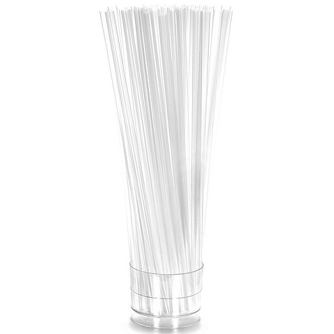 Трубочки для BubbleTea прозрачные в инд. упаковке d-10, 250 шт 