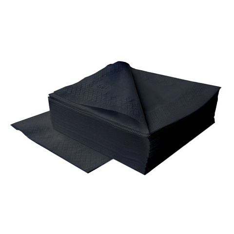 Салфетки бумажные Ресторатор 33*33 2 сл. 200л. черный