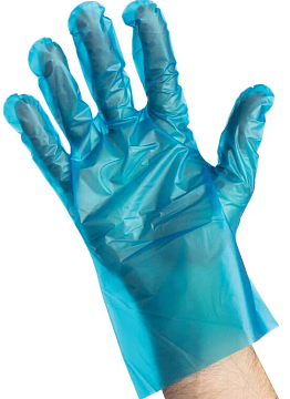 Перчатки одноразовые эластомер, голубые, 50 пар