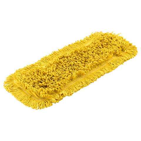 Насадка МОП плоский 40х13см ухо+карман хлопок жёлтый 