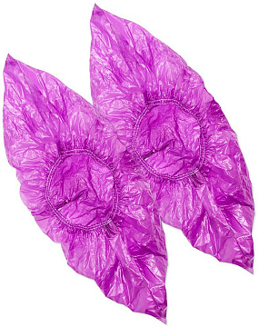 Бахилы вишневый особопрочные 40мкм