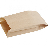 Пакет бумажный без ручек V-дно, 210*100*50мм