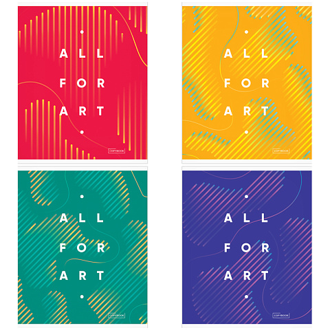 Тетрадь 48л клетка, ArtSpace, ассорти