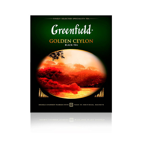 Чай Greenfield Golden Ceylon черный 100пак/уп