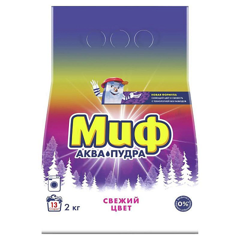 Порошок для машинной стирки Миф (для цветного), 2кг
