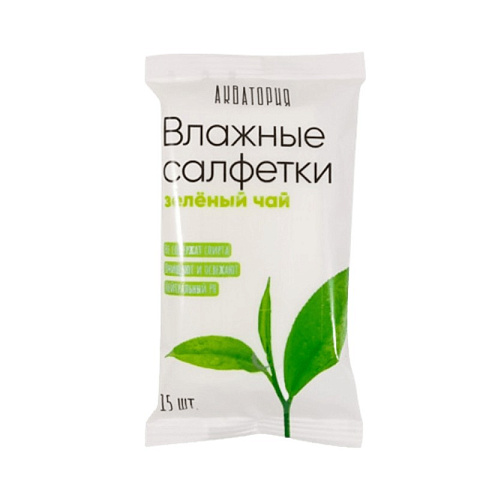 Влажные салфетки, 15 шт 
