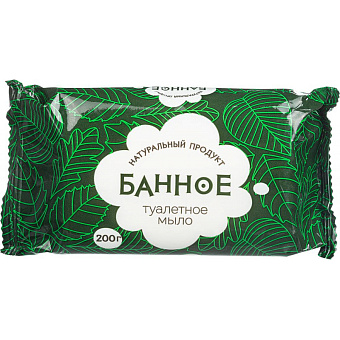Мыло туалетное твердое  Банное  200гр. РМЗ_Члб