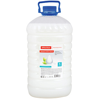Мыло-крем жидкое OfficeClean "Proffesional. Гипоаллергенное", ПЭТ, 5л