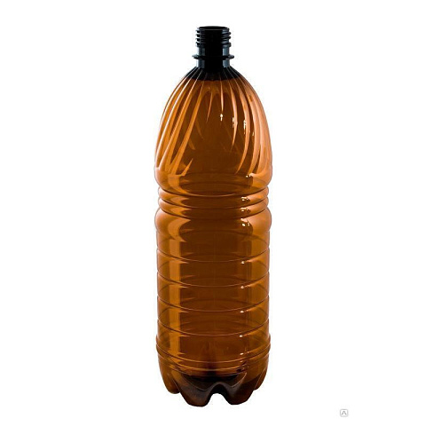 Бутылка 1.5л коричневая, без крышки