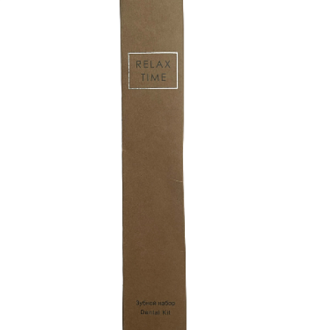 Зубной набор в картоне ЭКО (зубная щетка 18, зубная паста в тубе 6г)