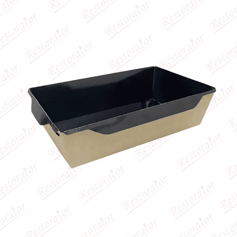 Салатник без крышки, 400 мл, черный