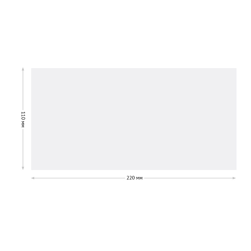Конверт E65, OfficeSpace, 110*220мм, б/подсказа, б/окна, отр. лента