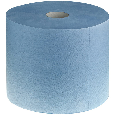 Протирочная бумага в рулонах 2 слойн., 350м/рул, синяя люкс